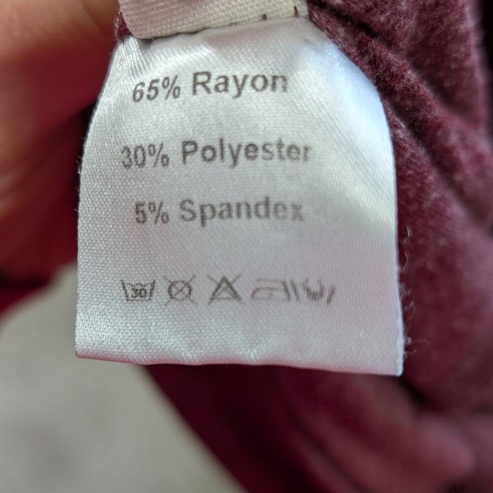 Comfy Maternity Lounge & Pajama Pants - Mauve & Black, Size M - Picture 3 of 3